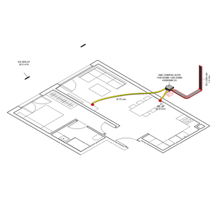 SIBER ECO AUTO Red Pure Air Termoplástico 1x1