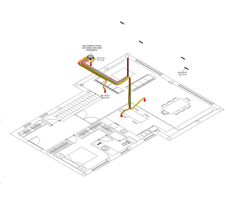 SIBER ECO HIGRO&nbsp; Red Pure Air Termoplástico&nbsp;3x3